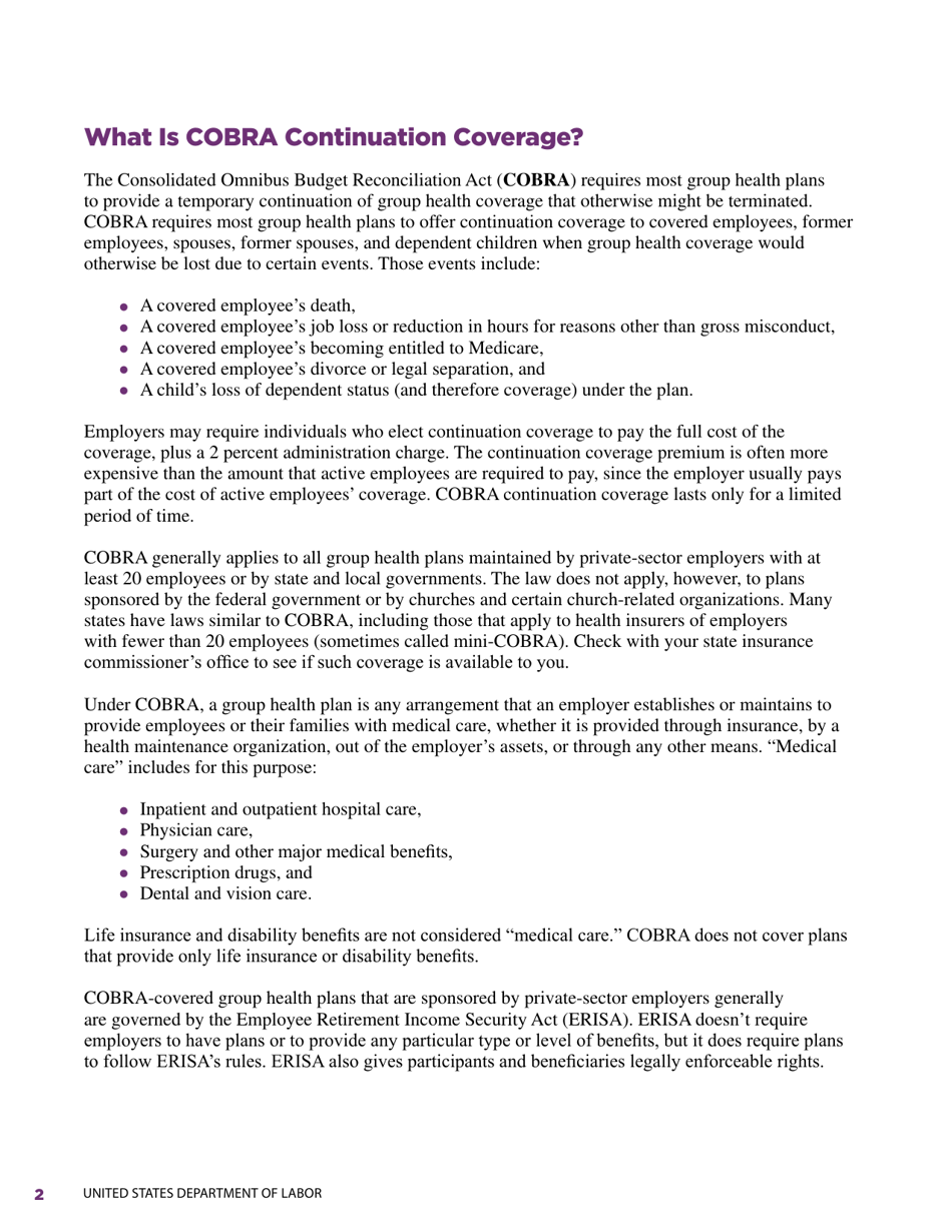 An Employees Guide to Health Benefits Under Cobra, Page 6