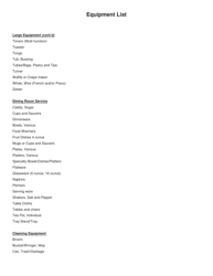 Equipment List Culinary Arts - Arizona, Page 6
