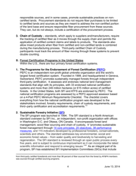 AF&amp;pa White Paper: Sustainable Forestry and Certification Programs in the United States, Page 7