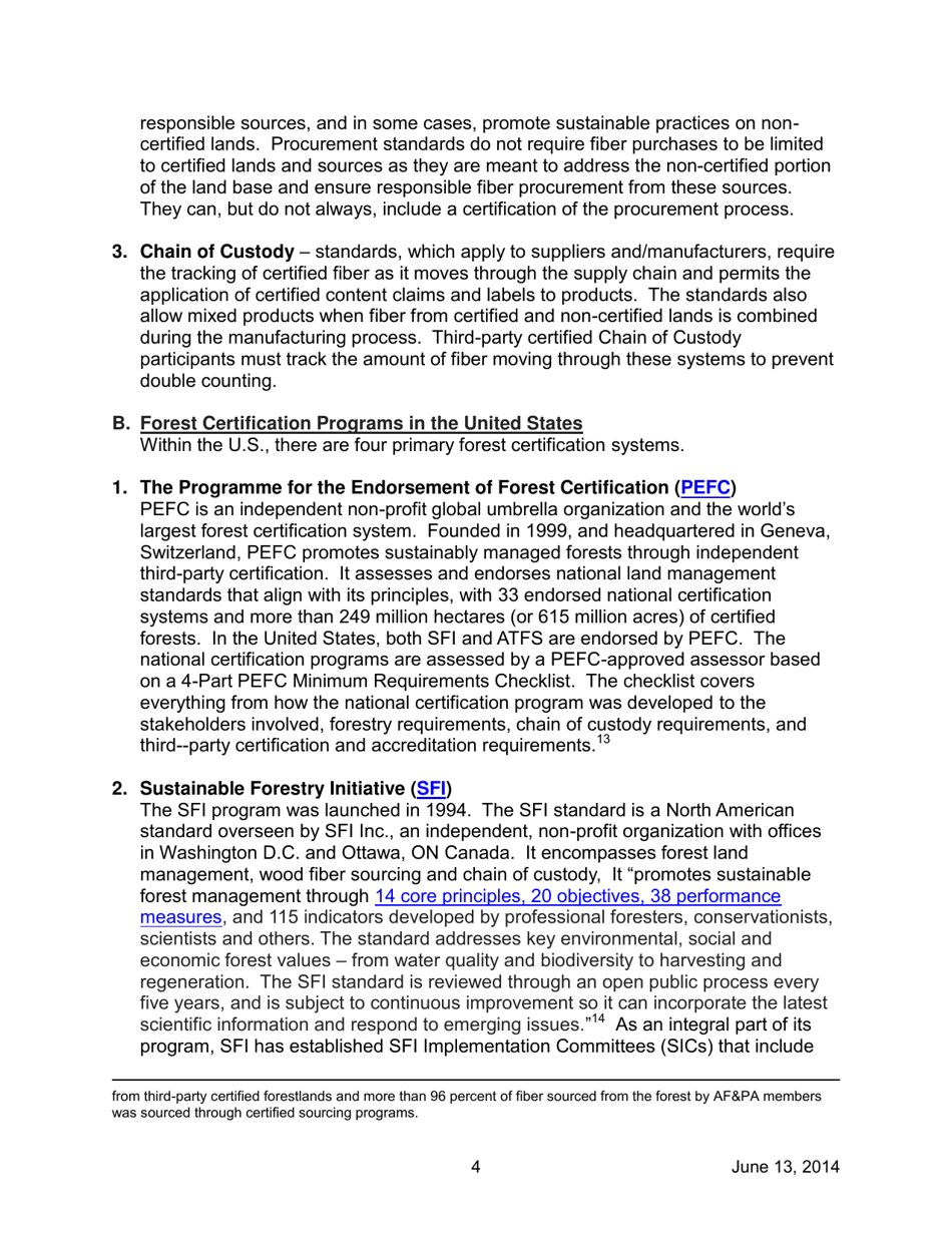 AFpa White Paper: Sustainable Forestry and Certification Programs in the United States, Page 7