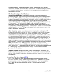 AF&amp;pa White Paper: Sustainable Forestry and Certification Programs in the United States, Page 8