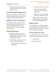 Mortgage Credit Certificate (Mcc) Tax Credit Program Handbook - California, Page 7