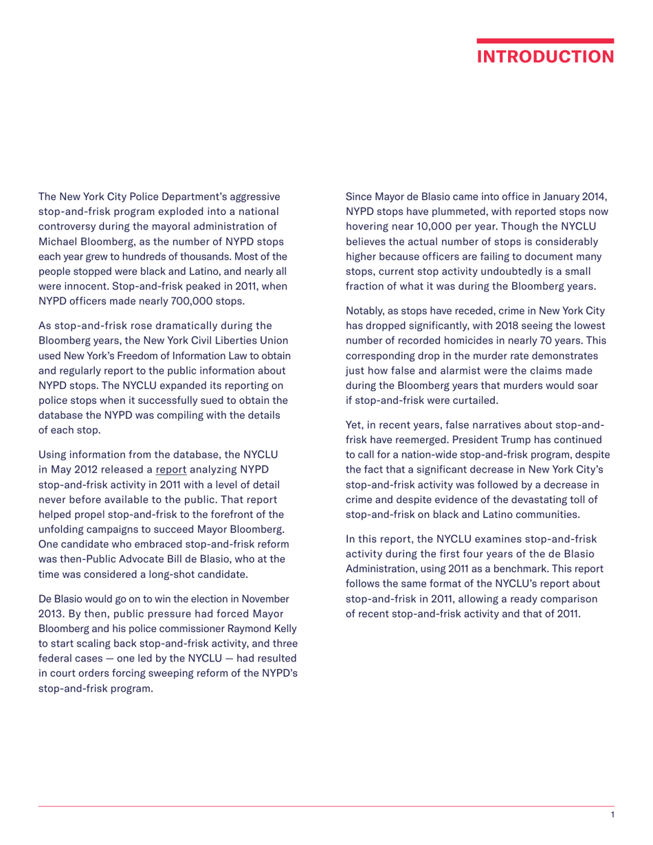 Stop-And-Frisk Report - New York Civil Liberties Union (Nyclu), Page 3