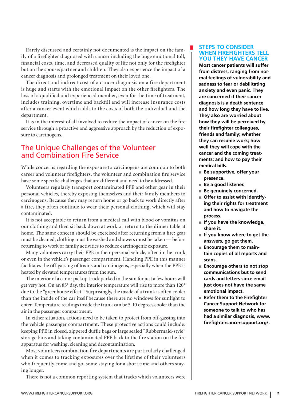 Taking Action Against Cancer in the Fire Service - Fcsn, Page 7