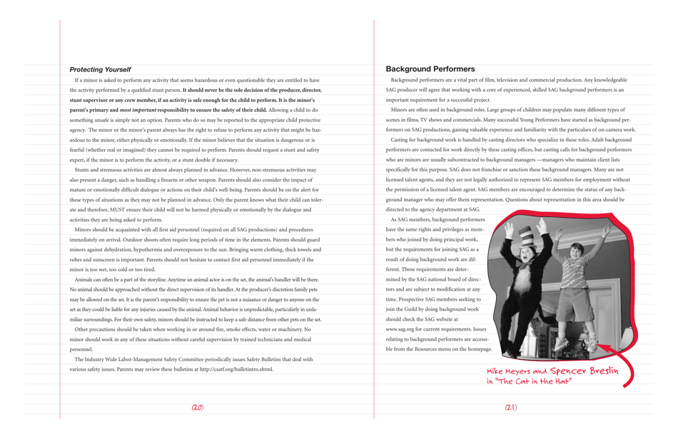 Young Performers Handbook - Carson-Adler Agency, Page 23