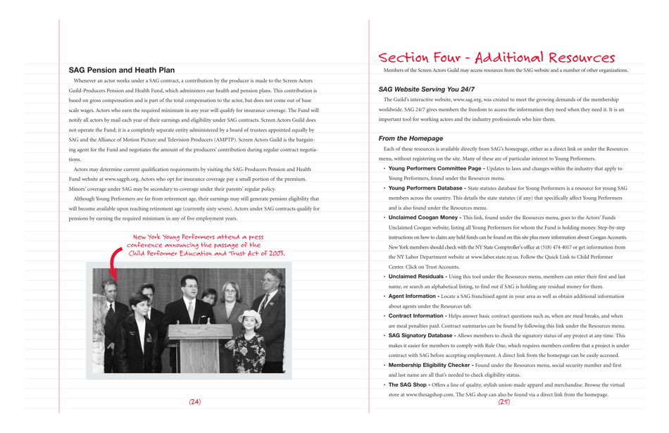 Young Performers Handbook - Carson-Adler Agency, Page 26