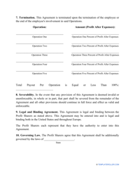 &quot;Profit-Sharing Agreement Template&quot;, Page 2