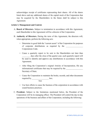 Shareholder Agreement Template, Page 2