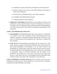 Shareholder Agreement Template, Page 4