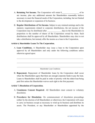 Shareholder Agreement Template, Page 5