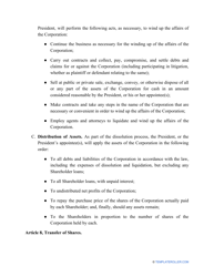 Shareholder Agreement Template, Page 6