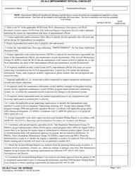 Document preview: OC-ALC Form 130 Oc-Alc Impoundment Official Checklist