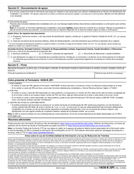 IRS Formulario 14039-B (SP) Declaracion Jurada Sobre El Robo De Identidad De Un Negocio (Spanish), Page 2