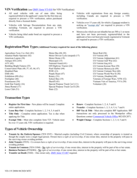 Form VD-119 Vermont Registration Tax &amp; Title Application - Vermont, Page 3