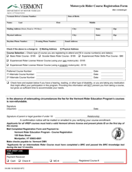 Form VN-066 Download Fillable PDF or Fill Online Motorcycle Rider