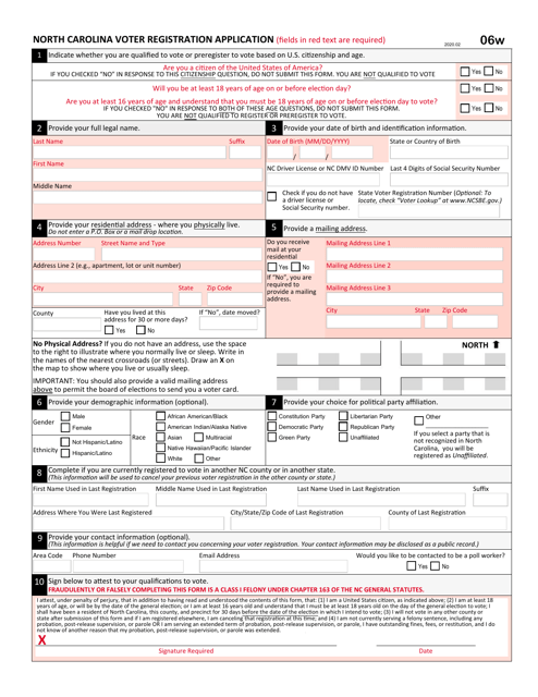 Form 06W  Printable Pdf