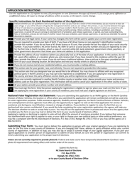 Form 06W North Carolina Voter Registration Application - North Carolina, Page 2