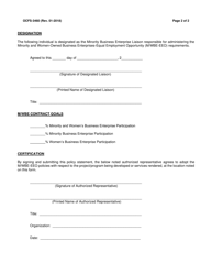 Form OCFS-3460 Minority and Women-Owned Business Enterprises (Mwbe) Equal Employment Opportunity (EEO) Policy Statement - New York, Page 2