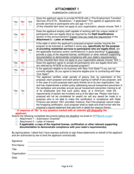 Attachment 1 Submission Checklist - New York, Page 2