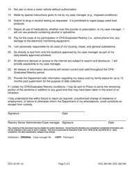 Form DOC02-361 Reentry Conditions - Washington, Page 2