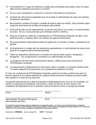 Formulario DOC02-361S Condiciones De Reingreso - Washington (Spanish), Page 2