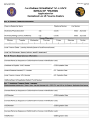 Form BOF4080 Application for Centralized List of Firearms Dealers - California, Page 3