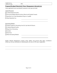 Sediment Sampling and Analysis Plan (Ssap) File Number Request Form - New Jersey, Page 4