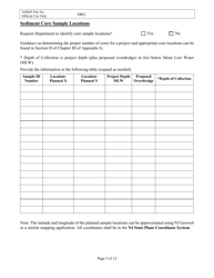 Sediment Sampling and Analysis Plan (Ssap) File Number Request Form - New Jersey, Page 5