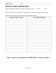 Sediment Sampling and Analysis Plan (Ssap) File Number Request Form - New Jersey, Page 6