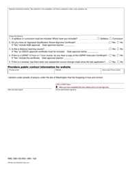 Form APR-622-183 Real Estate Appraiser Course Approval - Washington, Page 2