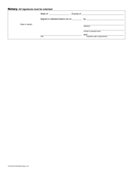 Form TS-624-003 Timeshare Company Registration Application - Washington, Page 3