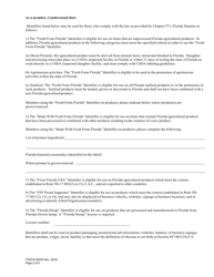 Form FDACS-06203 &quot;fresh From Florida&quot; Membership Application - Florida, Page 2