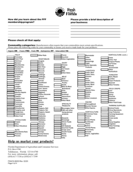 Form FDACS-06203 &quot;fresh From Florida&quot; Membership Application - Florida, Page 4