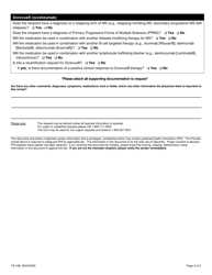 Form FA-168 Multiple Sclerosis Agents Prior Authorization Request Form - Nevada, Page 3