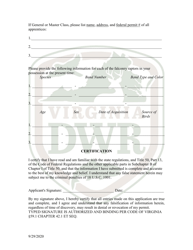 Falconry Permit Application (11 - Falc) - Virginia, Page 2