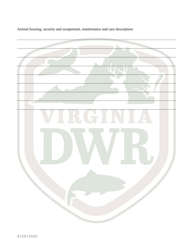 Application to Import and Possess Certain Non-native (Exotic) Wildlife in Virginia (9 - Exih) - Virginia, Page 3