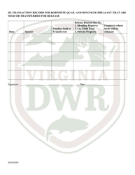 Application for Permit to Possess, Propagate, Buy, and Sell Certain Wildlife in Virginia (Wildlife) (23 - Prsl) - Virginia, Page 4