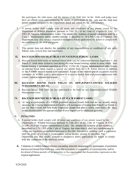 Application for Raccoon Hound Field Trial Permit (25 - Chdt) - Virginia, Page 4