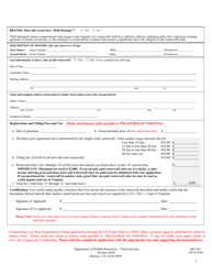 Form BRT-001 Application for Watercraft Certificate of Title and Certificate of Number (Registration) - Virginia, Page 2