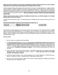 Oakley Forest Wildlife Management Area Timber Sale Contract (South) - Virginia, Page 2