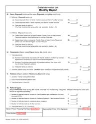 Form 10750 Crisis Intervention Unit Monthly Report Form - New Jersey, Page 2