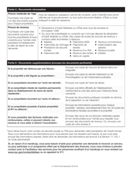 Senior Citizen Homeowners&#039; Exemption Initial Application - New York City (French), Page 3