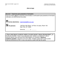 Formulario DSS-7S Peticion Para Modificar La Cantidad Del Suplemento De Asistencia De Alquiler De Cityfheps - New York City (Spanish), Page 3