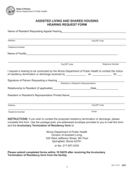 Assisted Living and Shared Housing Involuntary Termination of Residency Form - Illinois, Page 3