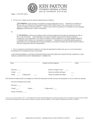 Formulario 1757 Solicitud De Revision Administrativa - Distribucion De Los Pagos De Manutencion De Ninos - Texas (Spanish), Page 3