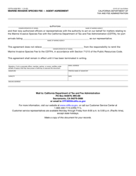 Document preview: Form CDTFA-5226 Marine Invasive Species Fee - Agent Agreement - California