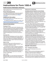 Document preview: Instructions for IRS Form 1095-A Health Insurance Marketplace Statement