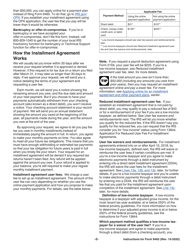 Instructions for IRS Form 9465 Installment Agreement Request, Page 2