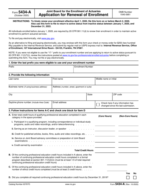 IRS Form 5434-A  Printable Pdf