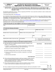 IRS Form 5434-A Joint Board for the Enrollment of Actuaries - Application for Renewal of Enrollment